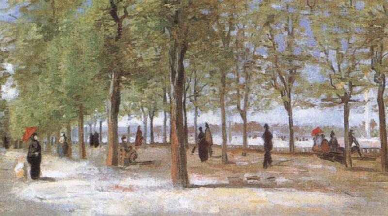 Vincent Van Gogh In the Jardin du Luxembourg